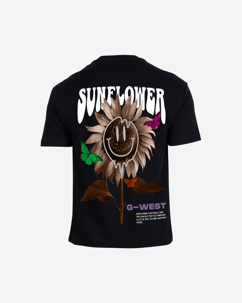 G West Oversized Sunflower Life Style T Shirt