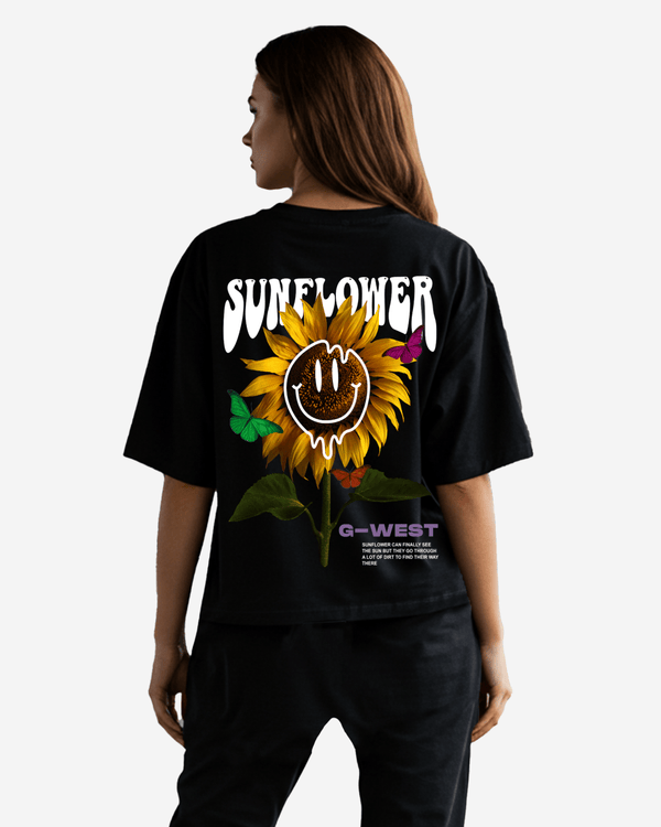 G West Oversized Sunflower Tee -WOMEN