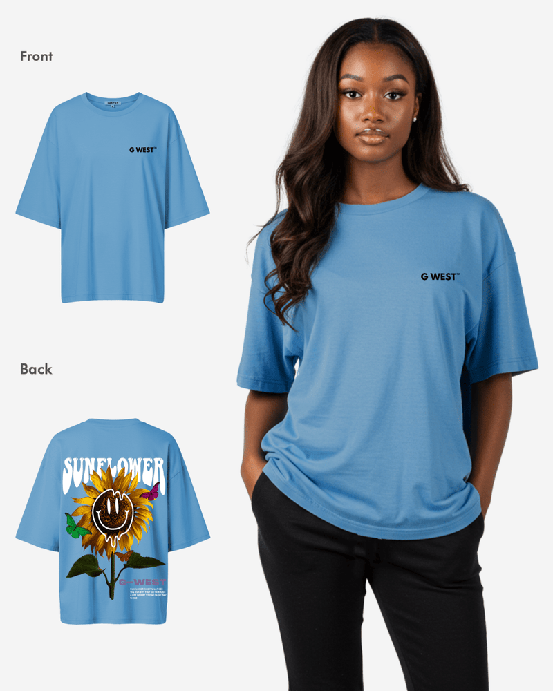 G West Oversized Sunflower Tee -WOMEN