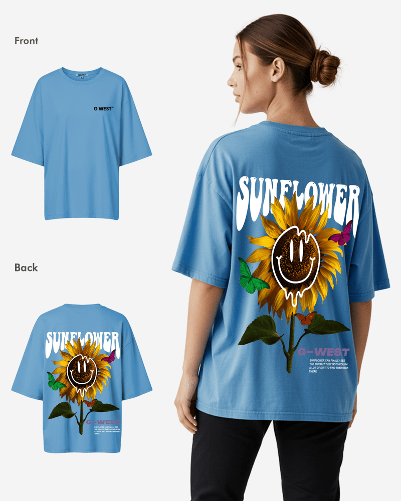G West Oversized Sunflower Tee -WOMEN