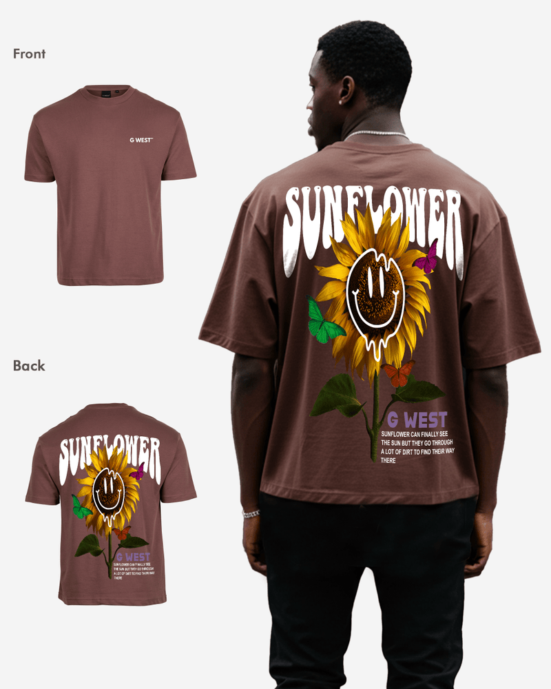G West Oversized Sunflower Tee