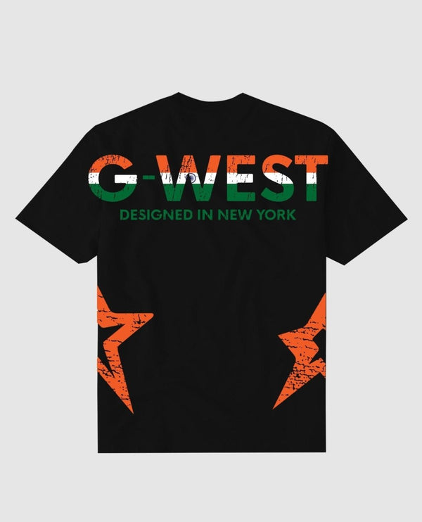 G West Oversized Tee Cricket India Logo T-Shirt : Gwdtfl2403 - 2 Colors