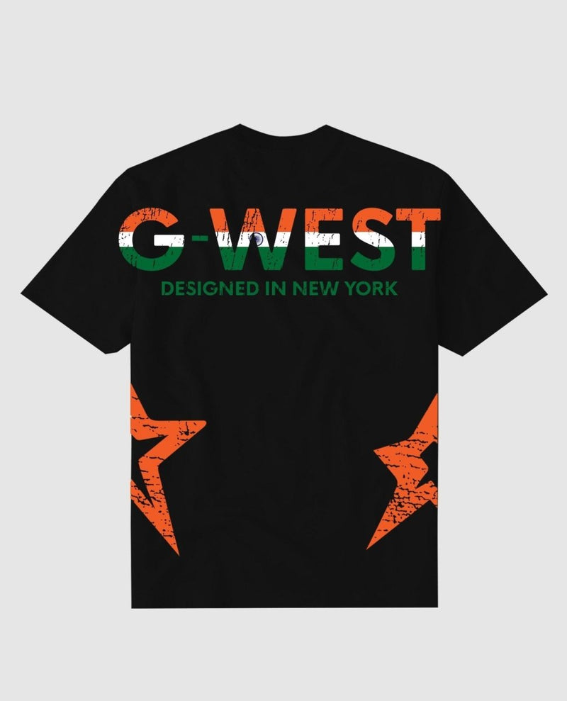 G West Oversized Tee Cricket India Logo T-Shirt : Gwdtfl2403 - 2 Colors