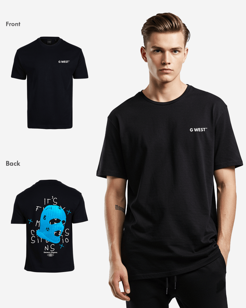 G West Oversized True Blue Ski Mask Oversized Tee