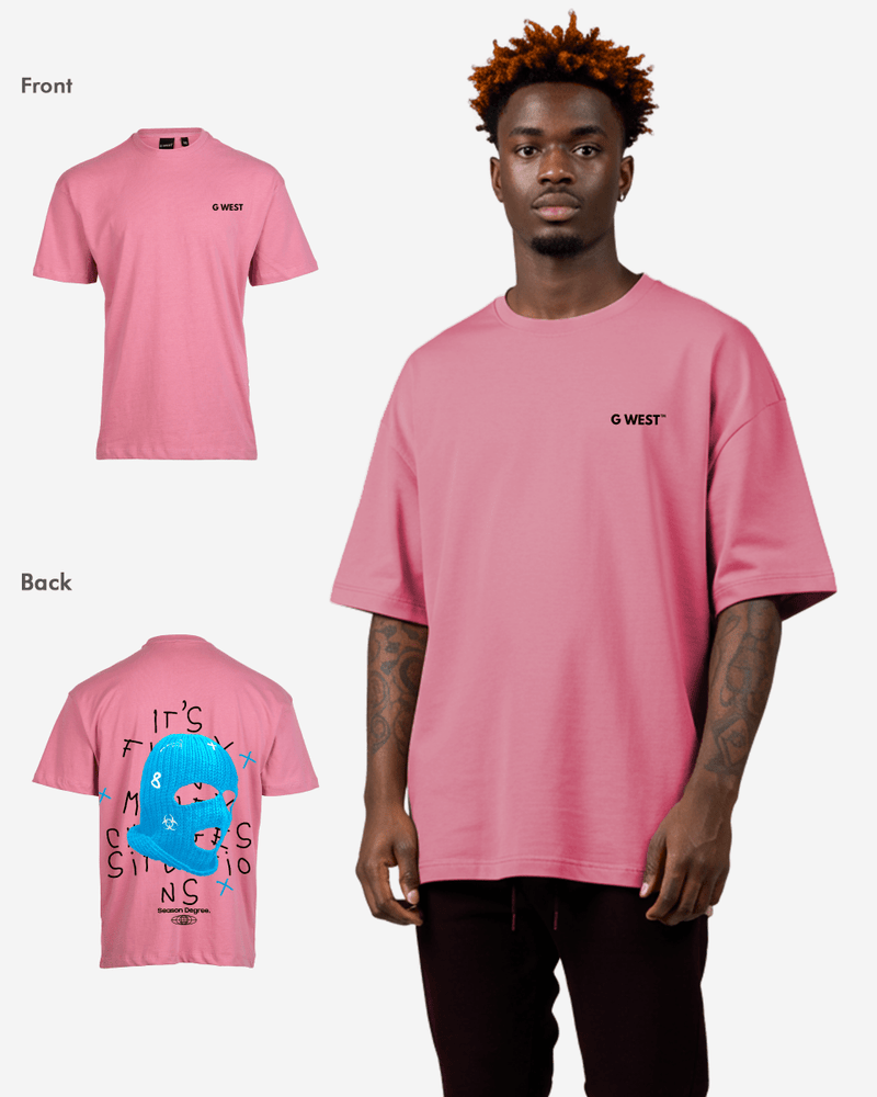 G West Oversized True Blue Ski Mask Oversized Tee