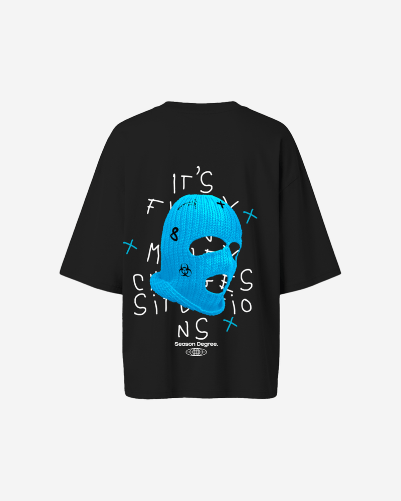 G West Oversized True Blue Ski Mask Oversized Tee -WOMEN