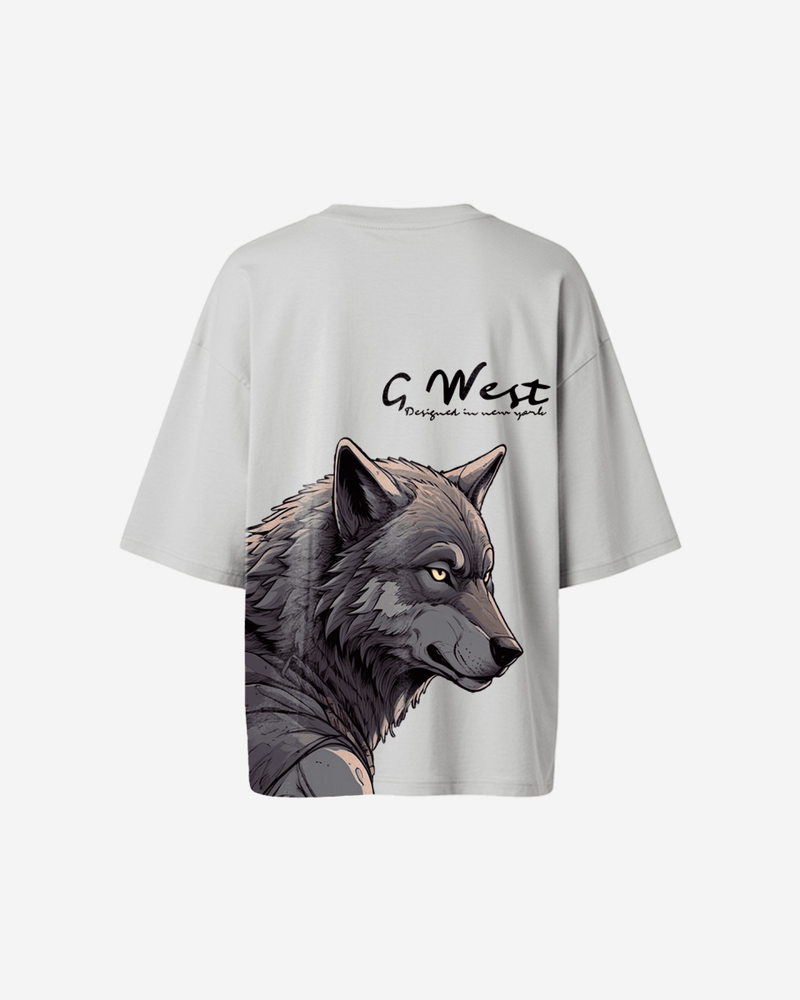 G West Oversized Wolf T Shirt -WOMEN