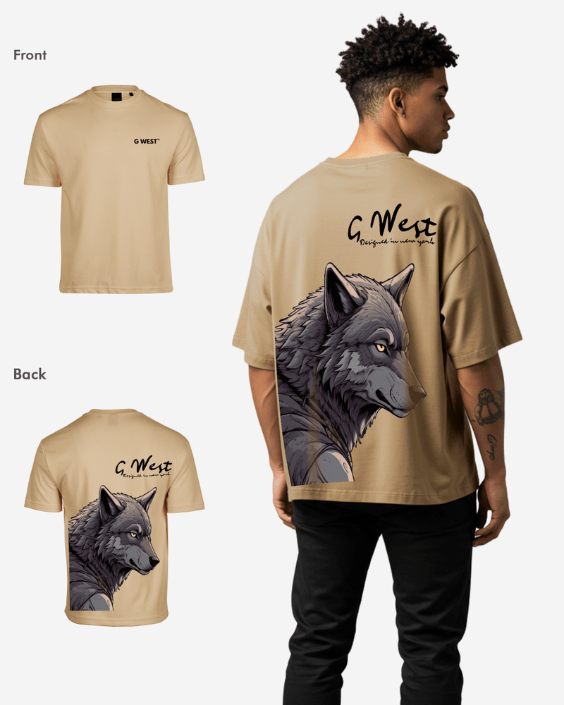 G West Oversized Wolf T Shirt