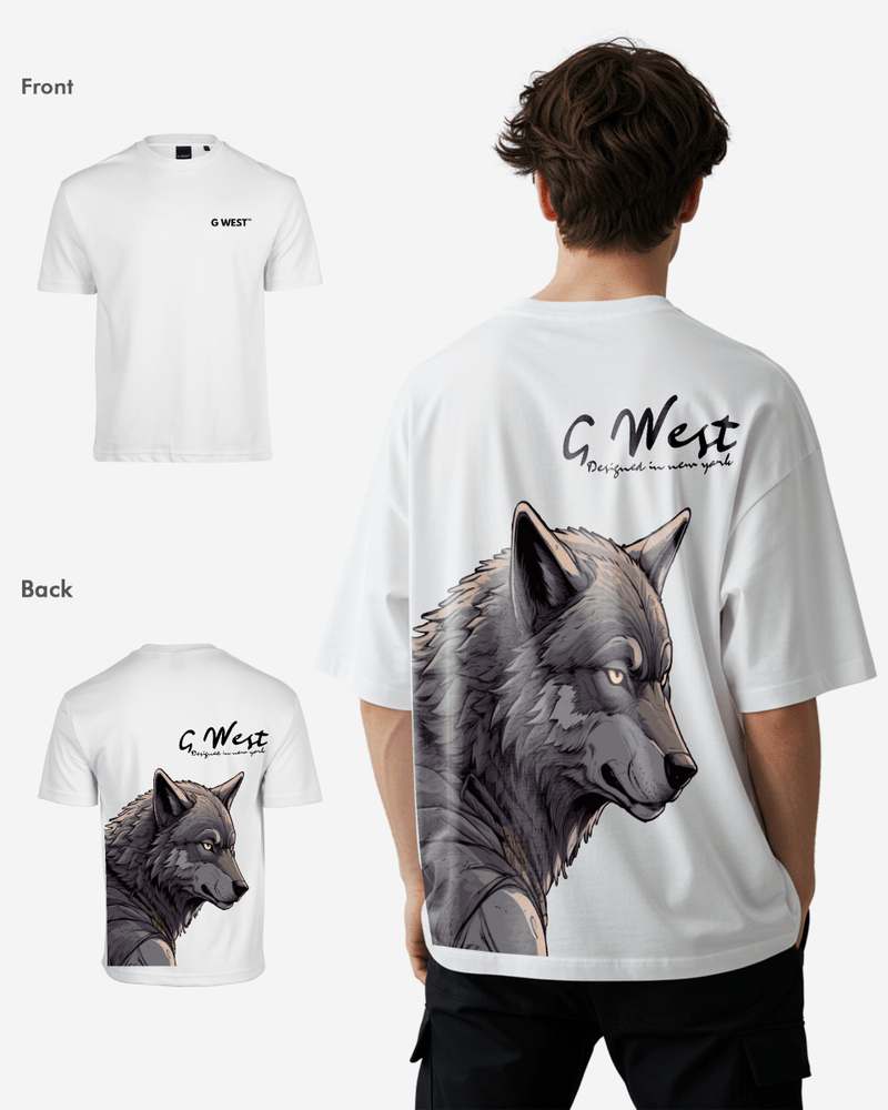 G West Oversized Wolf T Shirt