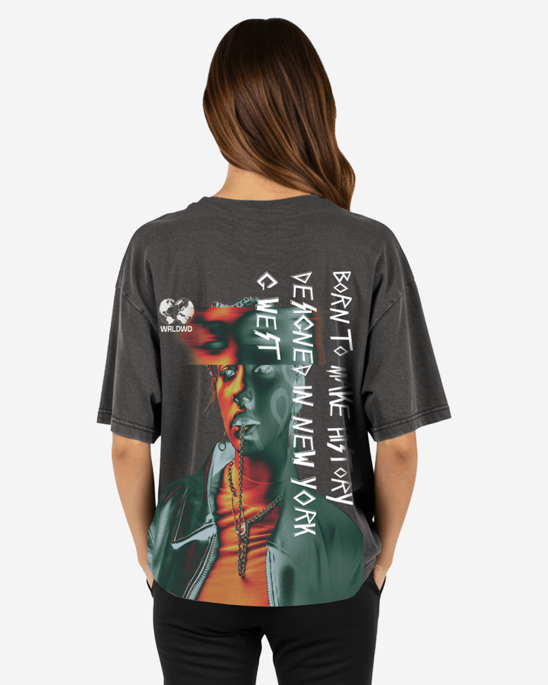 G West Oversized World Wide Chain Tee - WOMEN