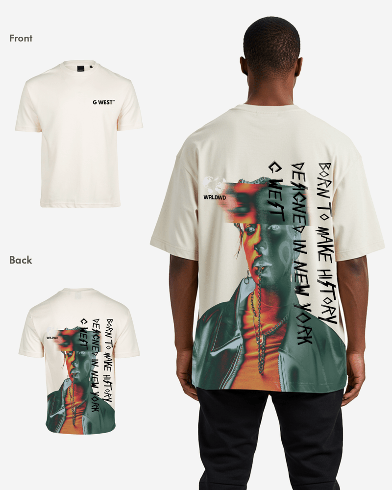 G West Oversized World Wide Chain Tee