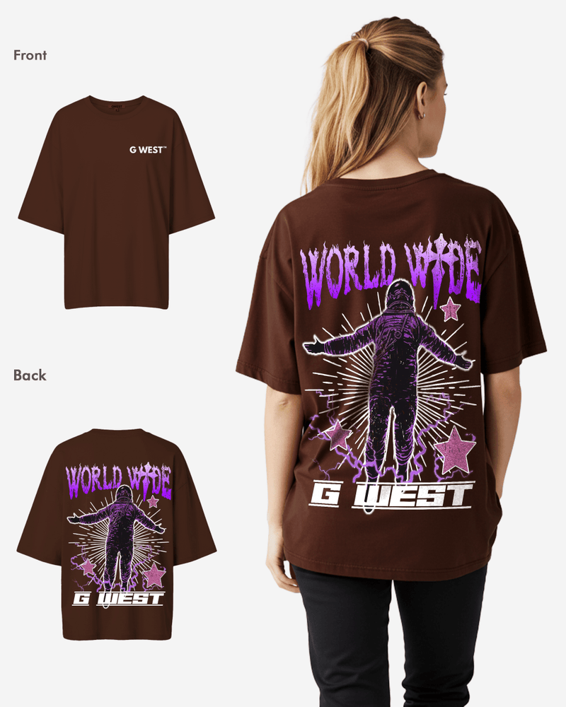 G West Oversized World Wide Star Tee -WOMEN