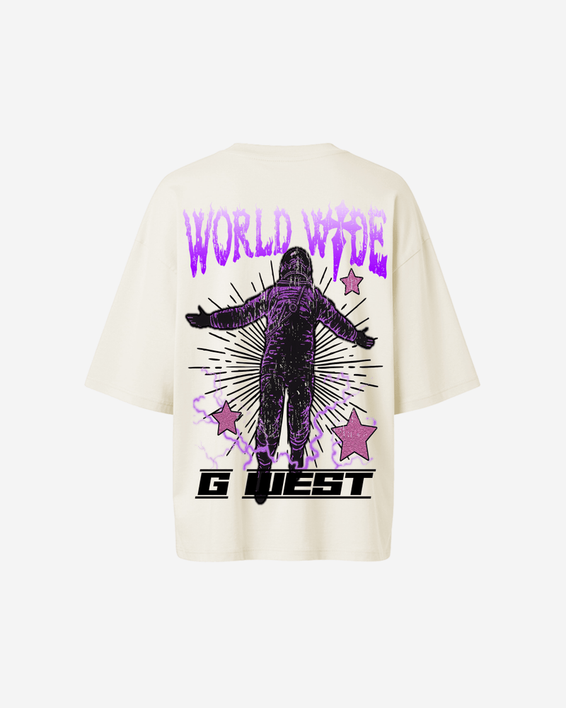 G West Oversized World Wide Star Tee -WOMEN