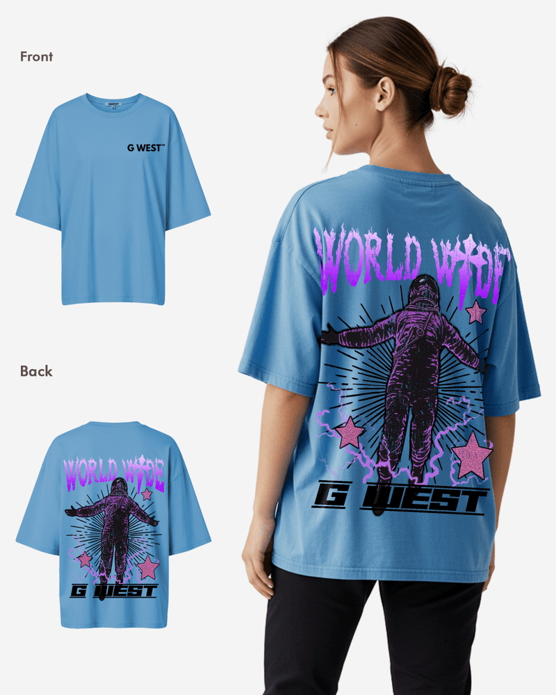 G West Oversized World Wide Star Tee -WOMEN