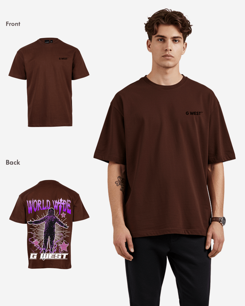 G West Oversized World Wide Star Tee