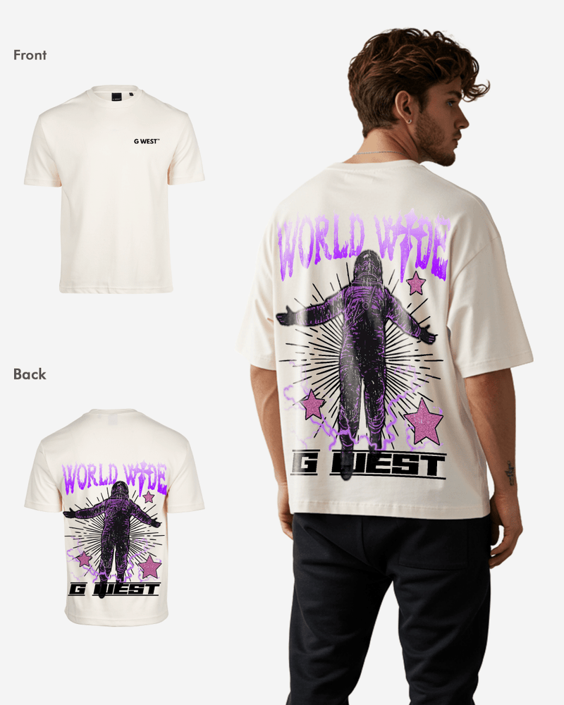 G West Oversized World Wide Star Tee
