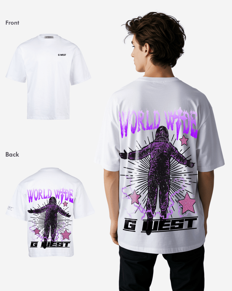 G West Oversized World Wide Star Tee