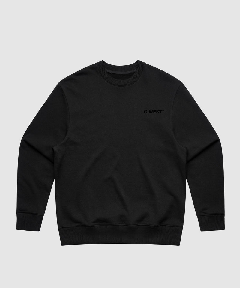 G WEST YELLOW FACE HEAVY PREMIUM CREWNECK - 6 COLORS
