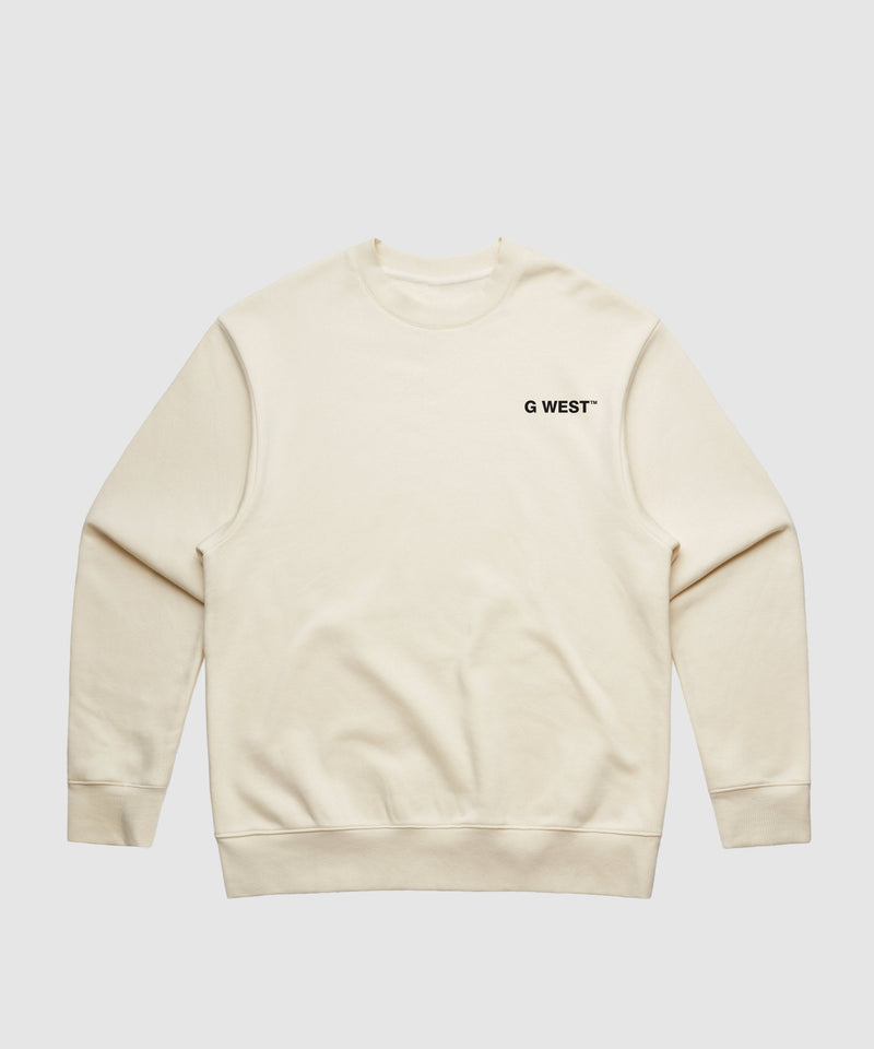 G WEST YELLOW FACE HEAVY PREMIUM CREWNECK - 6 COLORS