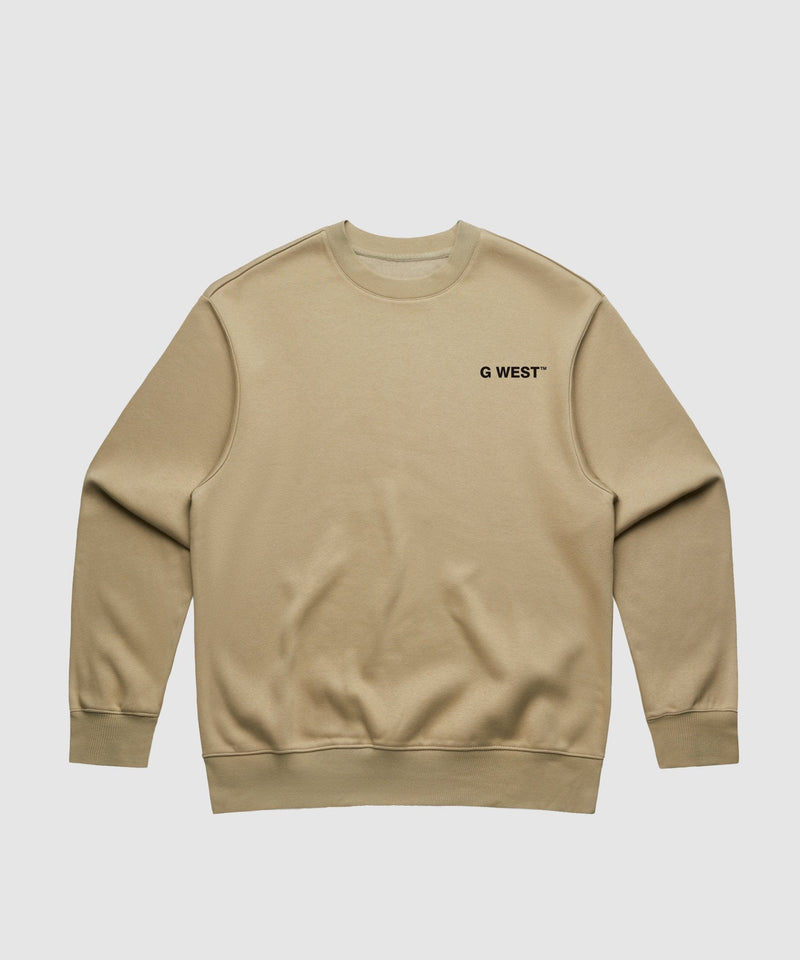 G WEST YELLOW FACE HEAVY PREMIUM CREWNECK - 6 COLORS