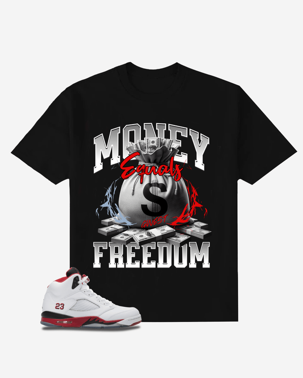 Money Equals Freedom Oversized T-Shirt