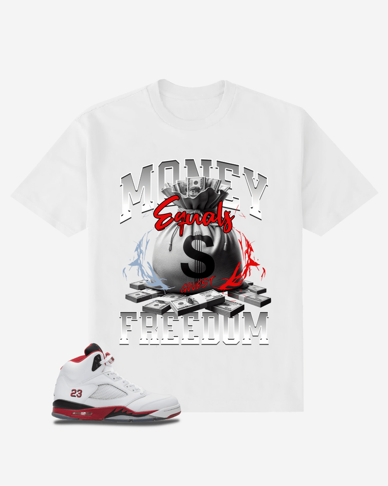 Money Equals Freedom Oversized T-Shirt